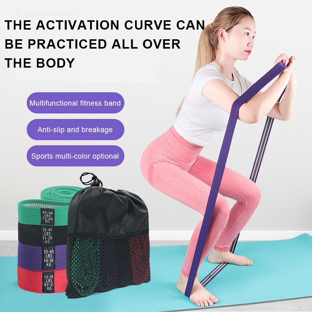 Long Resistance Bands Fabric Set Exercise Workout Elastic Bands For Pull Up Assist Workout Bands
